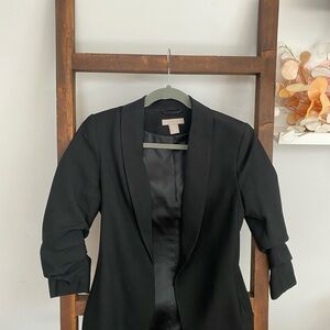H&M Black Shawl Collar Blazer Jacket